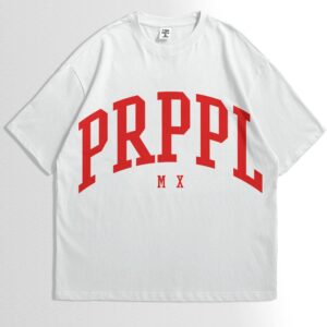 OVERSIZED PRPPL BLANCO CON ROJO