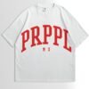 OVERSIZED PRPPL BLANCO CON ROJO