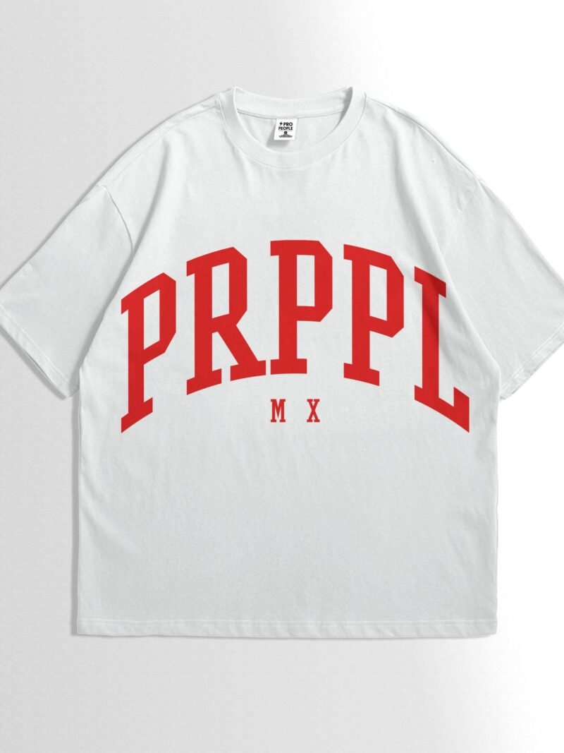 OVERSIZED PRPPL BLANCO CON ROJO