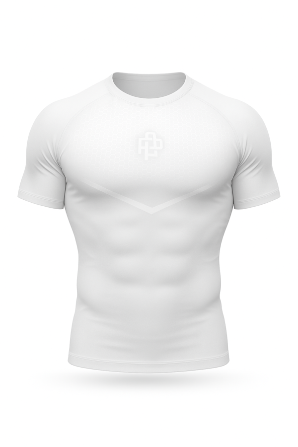 PLAYERA COMPRESIÓN HEX WITHE